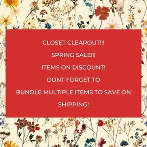 Spring sale!!!